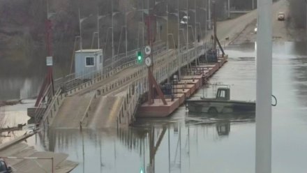 В воронежском Шилове в очередной раз перекрыли движение по понтонному мосту