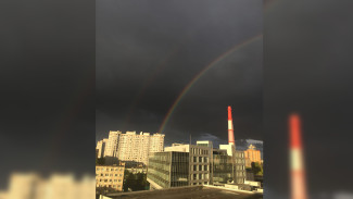 В День Победы небо над Воронежем украсила двойная радуга