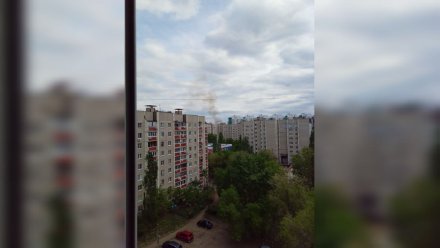 Воронежцы сообщили о чёрном столбе дыма на улице Беговой