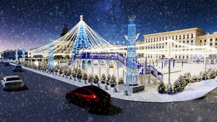 Мэрия Воронежа выбрала подрядчика для роскошного новогоднего украшения площади Ленина