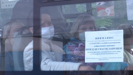 Воронежцам выписали первые штрафы за проезд в маршрутках без масок