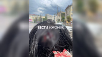 В центре Воронежа на девушку обрушился кусок фасада 5-этажки