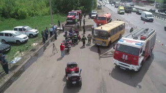 Двойное ДТП с погибшими. В Новоусманском районе прошли пожарные учения на трассе М-4