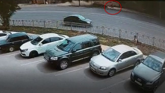 Появилось жуткое видео момента ДТП со сбитыми на тротуаре тремя воронежцами