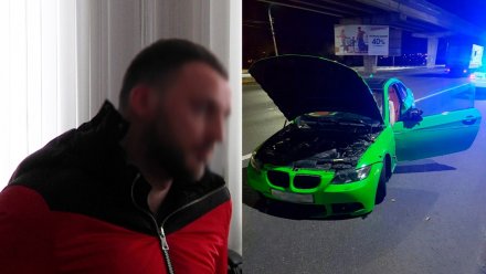 В центре Воронежа полиция устроила погоню за неадекватным водителем зелёного BMW