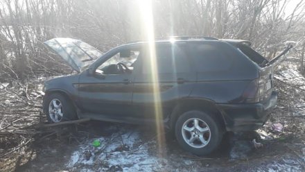 В Воронежской области при опрокидывании BMW пострадал водитель