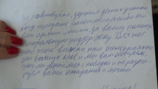 Школьники из Воронежской области получили письма от участников СВО