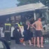 Автобус с пассажирами влетел в остановку на улице 45-й Стрелковой Дивизии в Воронеже