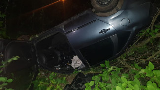 В Воронеже в перевернувшейся «Ладе» пострадал водитель