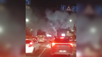 Ленинский проспект в Воронеже заволокло паром из-за аварии на ТЭЦ