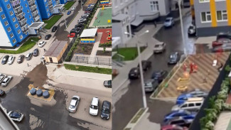 Воронежцы показали на видео мощный потоп в жилом комплексе