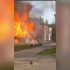 В Воронеже произошёл пожар возле жилых домов: появилось видео