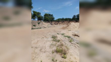 Незаконную добычу песка пресекли в Воронежской области