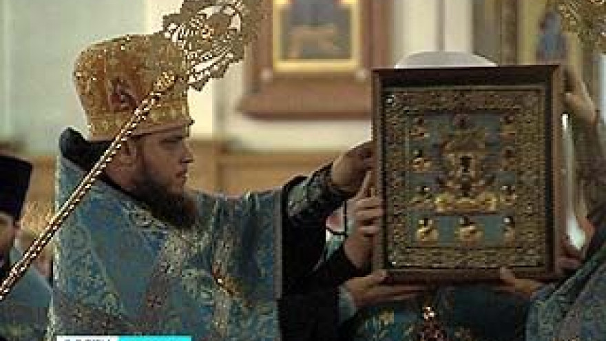 Курскую-Коренную икону Божьей матери привезли в Воронеж