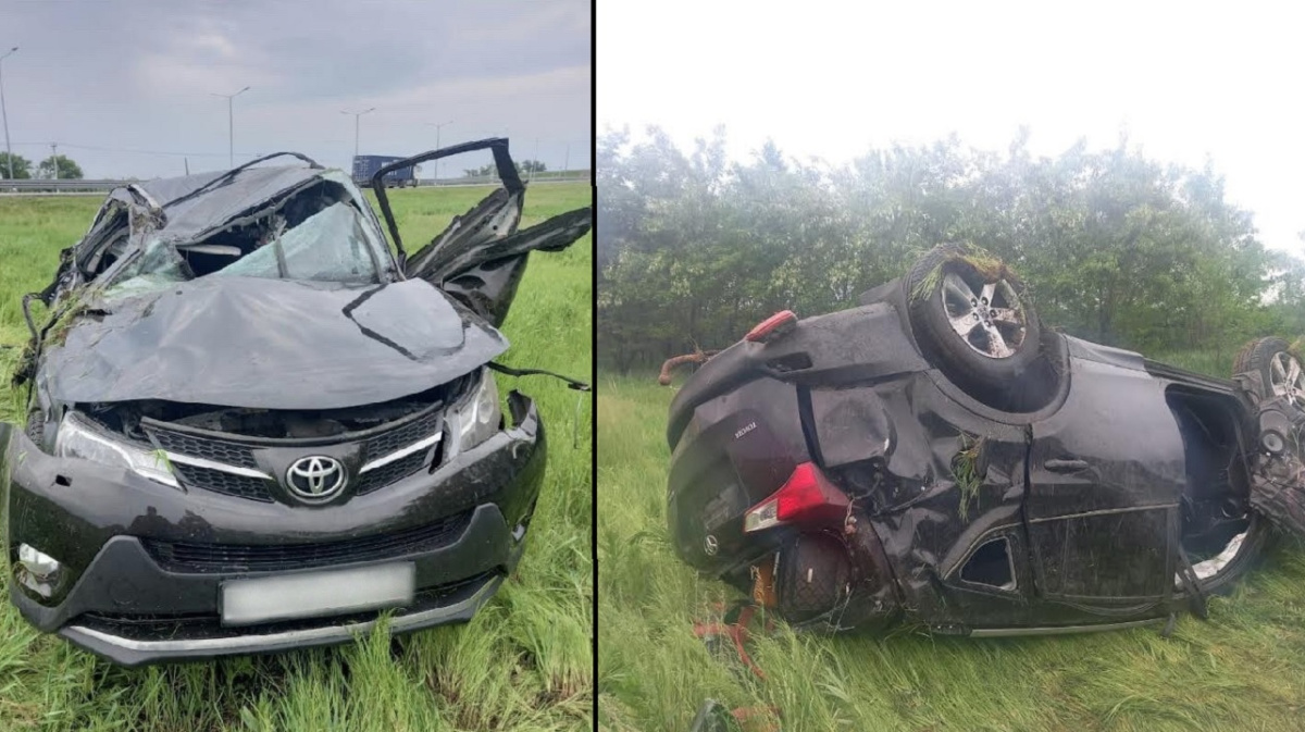 Под Воронежем Toyota слетела в кювет и перевернулась: пострадали четверо |  29.05.2023 | Воронеж - БезФормата