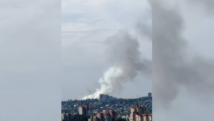 Воронежцы сообщили о сильном пожаре в Советском районе