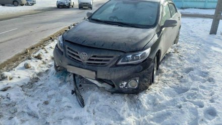 В Воронеже водитель иномарки попал в больницу после обгона
