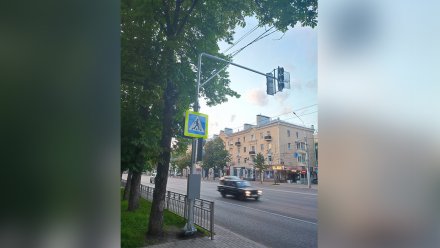 Старый пешеходный переход появился в центре Воронежа