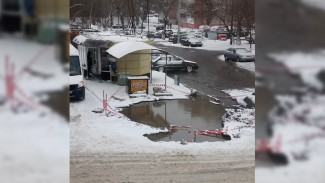 В Воронеже часть улицы Шишкова ушла под воду