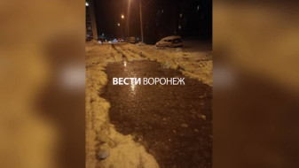 В воронежском микрорайоне Тенистый фекальные потопы перекрыли улицу
