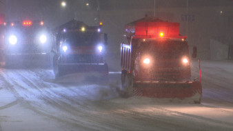 Коммунальщики в Воронеже вышли на борьбу со снегопадом