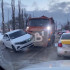 Коммунальная машина столкнулась с легковушкой на набережной в Воронеже 