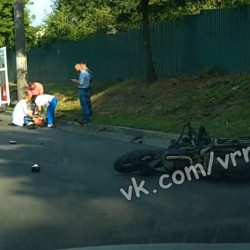 Появилось видео с последствиями смертельного ДТП с участием мотоциклиста и пешехода