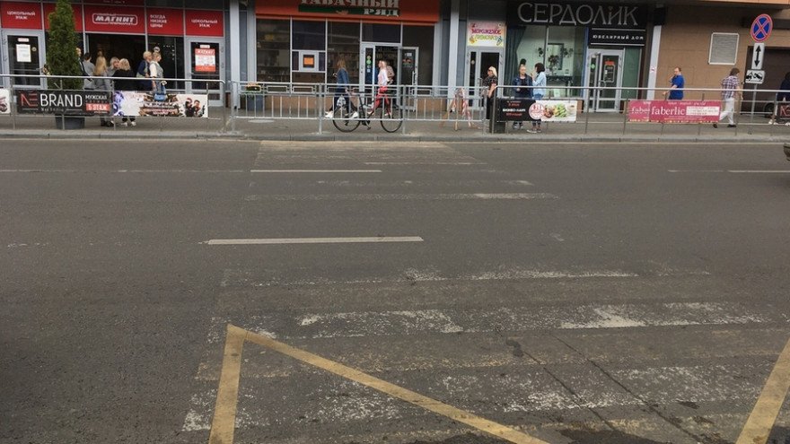 Автоинспекторы начали ловить воронежцев на фантомном переходе у Центрального рынка