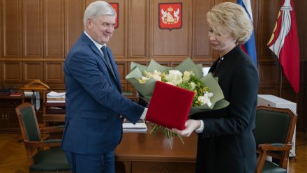 Председатель Центрально-Черноземного банка Сбера получила почётный знак от губернатора