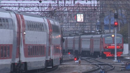 Двухэтажный поезд Воронеж – Москва остановился из-за урагана