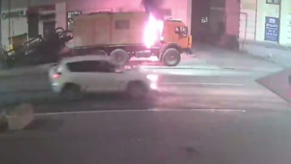 Воронежца задержали за поджог КамАЗа на улице Свободы