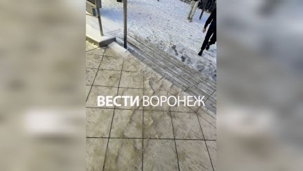 После падения воронежца в гололёд «МП» внезапно заявил о подогреве ступеней