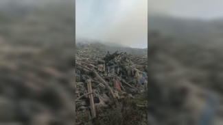 Появилось видео с горящего мусорного полигона в Бабякове