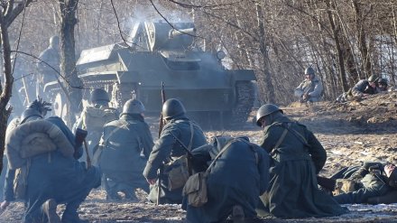 Реконструкция боя за Воронеж собрала рекордное количество зрителей