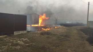 Дачный сектор под Воронежем спасли от крупного пожара