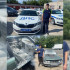 Полицейский спас 3 человек из горящей машины в Воронеже