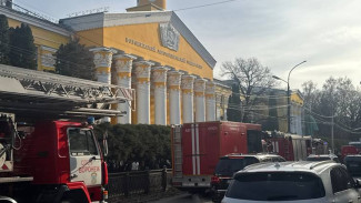 Пожарные съехались к Воронежскому лестеху