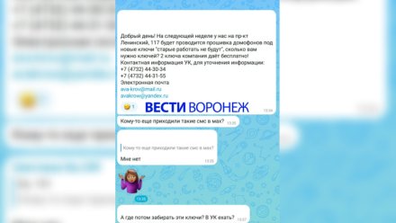 Лжекоммунальщики начали предлагать воронежцам купить ключи от нового домофона