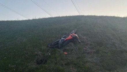 В Воронежской области 21-летний мотоциклист погиб при съезде в овраг