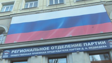 Прокуратура потребовала освободить от баннера барельеф на воронежском Доме книги