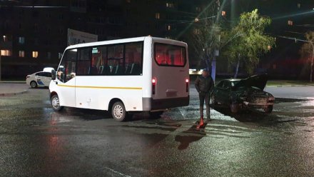 В Воронеже в ДТП с участием маршрутки пострадали две пассажирки
