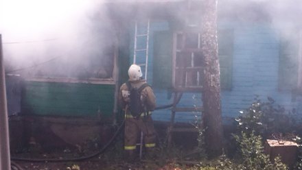 Сельчанка получила ожоги при пожаре в частном доме в Воронежской области 