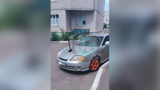 Кувалду приварили к капоту иномарки в воронежском дворе