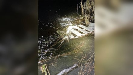«Лёд ошибок не прощает». Волонтёры показали фото с места гибели воронежского рыбака