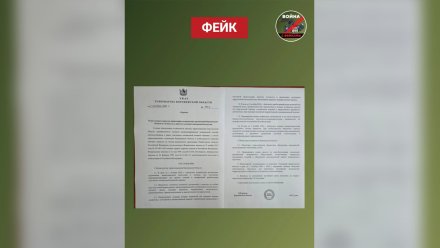 В Воронеже распространили фальшивый указ о перепрофилировании больниц для бойцов СВО