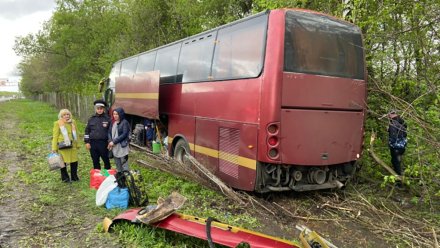 В Воронежской области автобус с 44 пассажирами из-за порывистого ветра попал в ДТП