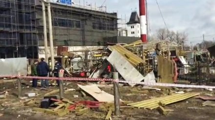 Появилось видео последствий взрыва котельной под Воронежем