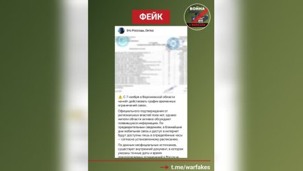 В Воронеже распространили фейк о появлении графика о перебоях с мобильной связью