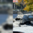 Легковушка сгорела дотла на Чернавской дамбе в Воронеже