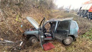 «Нива» вылетела в кювет на трассе под Воронежем: пострадал пенсионер